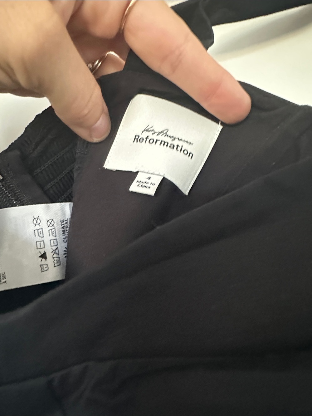 Reformation Black Midi Skirt and Top - Picture 9 of 10
